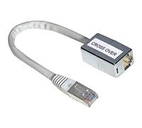 Hama - CAT5 Cross-Over adaptador 8p8c, Plug - Jack, male/female, CAT5 Cross-Over, RJ 45, RJ 45, Gris