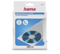 Hama CD/DVD Protective Sleeves, Pack of 25 25discos Transparente - Fundas para Discos ópticos (Pack of 25, 25 Discos, Transparente)