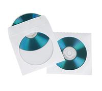 Hama CD Paper Sleeves, White, 50 unids/Pack 1 Discos Blanco - Fundas de Disco óptico (White, 50 unids/Paquete, 1 Discos, Blanco, Papel)
