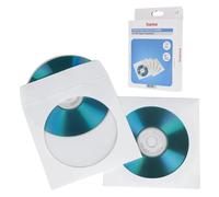Hama CD Paper Sleeves, White, 50 unids/Pack 1 Discos Blanco - Fundas de Disco óptico (White, 50 unids/Paquete, 1 Discos, Blanco, Papel)