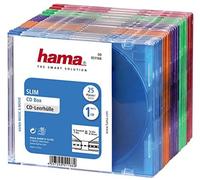 Hama cd slim box pack of 25, coloured 1 discos multicolor