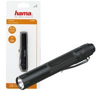 Hama Classic Linterna LED Mini con Clip, 30 m, Impermeable, Negra