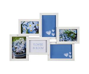 Hama Clermont Blanco Portafotos múltiple - Marco (De plástico, Blanco, Portafotos múltiple, 10 x 15 cm, 9 x 13 cm)