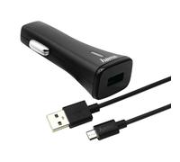 Hama Coches Toma de Encendedor de Cigarrillos Adaptador Cable de Carga Micro USB