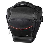 Hama Colt Albany - Funda para cámara de Fotos Digital (con trabilla para cinturón, asa y Compartimentos adicionales, 15 x 10 x 14 cm), Color Negro
