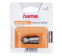 Hama Conector De Antena Soldable ISO 50 Ohm Para Radio De Coche Antena DIN 41585