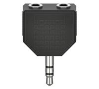 Hama Conector De Audio Jack Plug 2 Jack Socket Negro