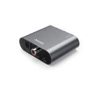 Hama | Convertidor audio digital a analógico AC90 (convertidor dac digital a rca, óptico y coaxial, hifi, plug & play) Color Plata