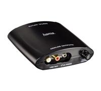 Hama Convertidor Digital Audio Coaxial Toslink USB a Analógico Cinch 3,5 mm