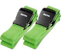 Hama Correa de Equipaje, Cinta para Cierre de Maleta de Viaje, 5 x 200 cm Grün / 2er Pack