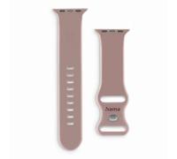 Hama Correa para reloj Apple Watch 38/40/41 mm (para reloj de silicona, correa de muñeca) rosa