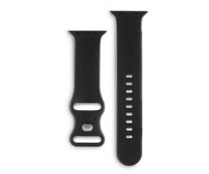 Hama Correa para reloj Apple Watch 42/44/45/49 mm (para reloj, silicona, pulsera, correa de muñeca) negra