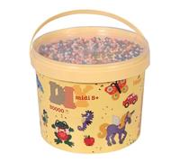 HAMA Cubo de perlas midi | Aprox. 30.000 cuentas fusibles para manualidades y mosaicos | Perlas de fusión para niños creativos 5+ | Juego de arte y decoración | Colour Mix 58