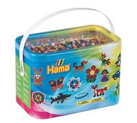 HAMA Cubo de perlas midi DIY | Aprox. 10.000 cuentas fusibles para manualidades y mosaicos | Perlas de fusión para niños creativos 5+ | Juego de arte y decoración | Mix 00
