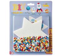Hama Cuentas para Planchar | Aprox. 1.100 Cuentas, 1 Placa Grande de Estrella n.º 269, Instrucciones y Papel para Planchar | Mosaik-Deko Art & Manualidades para niños creativos a Partir de 5 años