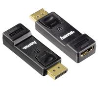 Hama - 00054586, Male/Female, DisplayPort M, HDMI FM, Negro