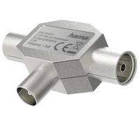 HAMA Divisor Coaxial T, Conector Macho a 2 Hembras