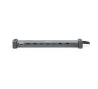 Hama Dock Station, 9 Puertos (4 x USB-A+ 2 USB-C + 2 x HDMI + Ethernet), 5Gbps, Aluminio 00200145