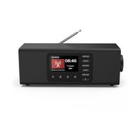 Hama DR2002BT Personale Digitale Nero | Radio DAB negra, radio de cocina, radio para personas mayores, fácil de usar, radio despertador, estéreo, pequeño