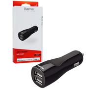 Hama Coche Cargador Rápido 2x USB Adaptador para MP4 MP3 Reproductor Ipod