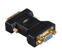 Hama DVI - Adaptador VGA, enchufe DVI - Acoplamiento VGA, dorado, blindado