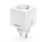 Hama | Enchufe Inteligente Mini, Mide Consumo, programar el Encendido/Apagado, Ahorro energía, Compatible con Alexa y Google Home
