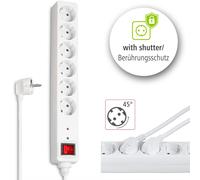 Hama Enchufe Múltiple 6-Fach Con Protección de Sobretensión Interruptor Regleta