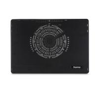 Hama Enfriador para portátil Slim, Ultra Plano, silencioso, Ligero, hasta 40 cm, Negro