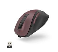 Hama Ergonomic Mouse (Wireless Mouse, 6 Buttons, 2.4 GHz, BlueWave, 800/1200/160