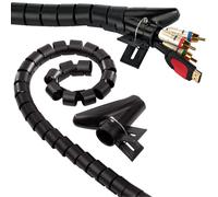 Hama Espiral De Cable 1,5m 30mm Manguera Espiral Canal De Cable TV PC HiFi