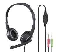 Hama Essential HS 300 Binaural Diadema Gris - Auriculares con micrófono (PC/Jueg