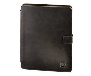 Hama Est. 1917 Wednesday París - Funda de piel para tablets de hasta 26 cm, color marrón oscuro