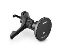 Hama Estación de Carga inductiva para Coche de 15 W (Certificado Qi2, Cargador inalámbrico magnético + Soporte para teléfono móvil para Coche, Compatible con MagSafe MagLine, Carga rápida
