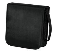 Hama Estuche para CD DVD y Blu-ray Nylon resistente 40 unidades con fundas antiestáticas, Negro