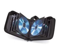 Hama - Estuche porta CD para 20 CD/DVD/Blu-rays, portafolios para guardar CD, negro