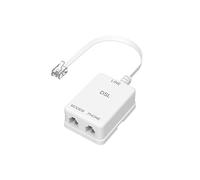 Hama - Filtro ADSL Conector Jack 6p 4c / 2 Tomas Jack 6p 4c