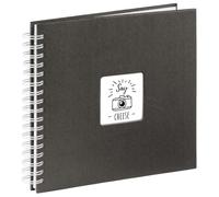 Hama Fine Art Cartón, Papel Negro álbum de foto y protector - Álbum de fotografía (Negro, Cartón, Papel, 50 hojas, 10 x 15 cm, 1 pieza(s), 280 mm)