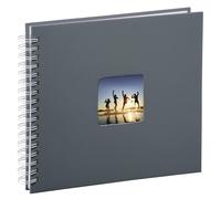 Hama Fine Art Spiral Bound Album, 28 x 24 cm, 50 White Pages Grey 28 x 24 cm G