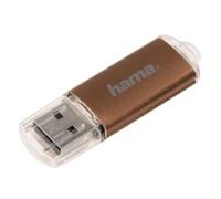 Hama | Pendrive USB 2.0 de 32 GB | Memoria USB-A de 10 MB/s para Almacenamiento Diario | Diseño Elegante de Metal con Tapa Protectora | Ideal para PC y Portátiles | Color Bronce