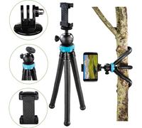 Hama FlexPro Mini Trípode Flexible 27 cm Negro, Pies de Goma, 1/4