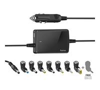 Hama Fuente de alimentación Universal para Ordenador portátil de 15 V, 16 V, 19 V, 70 W (Fuente de alimentación Universal para Ordenador portátil y Tableta, Incluye 8 Conectores para portátiles para