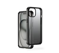 Hama Funda Extreme Protect para Apple iPhone 15 (Bumper con Licencia D3O, a Prueba de Golpes, a Prueba de caídas e irrompible, para Carga inductiva, Degradado), Color Negro