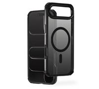 Hama Funda Extreme Protect para iPhone 17 Air y MagSafe (D3O Bumper, a prueba de golpes, a prueba de caídas, irrompible, funda magnética para carga inductiva, degradado), color negro
