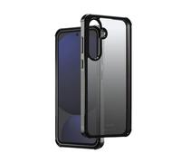 Hama Funda Extreme Protect para Samsung Galaxy S24 FE (Bumper con Licencia D3O, a Prueba de Golpes, Resistente a Las caídas e inastillable, Funda para Carga inductiva, Degradado), Color Negro