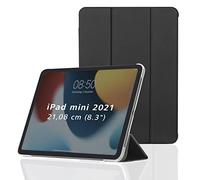 Hama Funda para Apple iPad Mini 2021 (Tapa para Tablet Apple Mini 6ª generación, función Atril, Parte Trasera Transparente, Tapa magnética), Color Negro
