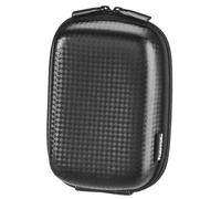 Hama Funda para cámara de fotos en estilo carbono - Funda rígida para cámaras de fotos compactas - Color: negro