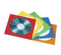 Hama Fundas protectoras para CD-DVD, colores surtidos, paquete de 100 unidades