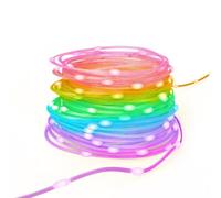 Hama - Guirnalda de luces LED conectada (WiFi, RVBIC, IP65, externo, compatible con control de voz Alexa, Google Assitant y Apple Siri, 100x LED, 10m), multicolor