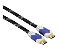 Hama High Speed 4K UHD 3D Cable HDMI Ethernet Tejido Dorado 100Hz TV Aparatos
