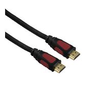 Hama High Speed Cable HDMI Ethernet Tejido Hifi Dorado 1,5 M 4K HD TV Arc 3D